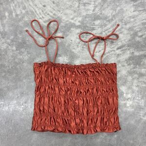 Out From Under Urban Outfitters Burnt Orange Tank Tube Top Adjustable Straps M
